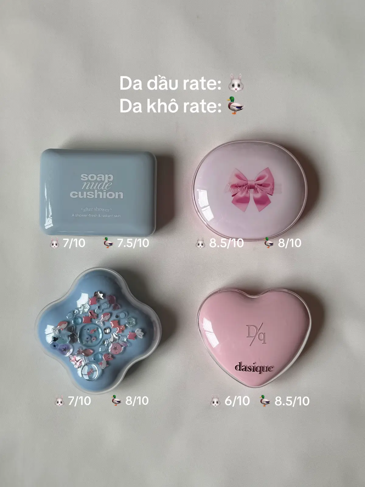 Da hhtd, hhtk thì cảm nhận cũm tương tự da dầu, khô nha #kbeauty #fyp #xuhuong #xh #beauty #thatskincareaddict #makeup #koreanmakeup #lamdep #cushion #rating 