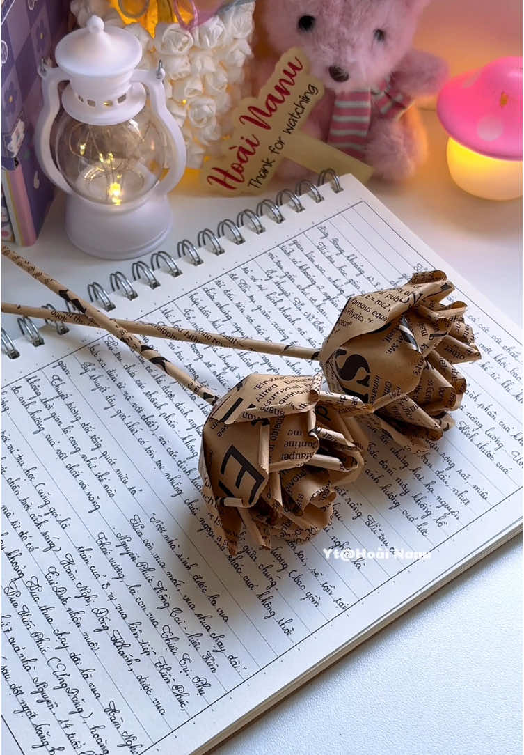 Hoa Hồng 🌹 làm từ giấy #craft #DIY #gocsangtao #hoainanu #xh #fyp 