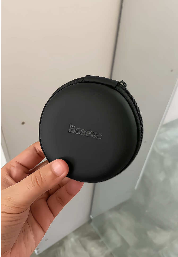 baseus earphone portable storage bag disk case for cable earphone #baseusearbuds #ministoragebag #earbuds #storagebag 