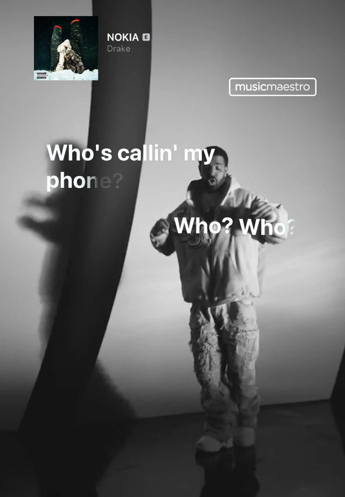 📞 Drake ‘NOKIA’ Lyrics #fyp #viral #lyrics #lyricsvideo #trending #trendingsongs #music #songs #trendingsound #viralsongstiktok #viralsong #drake #nokia 