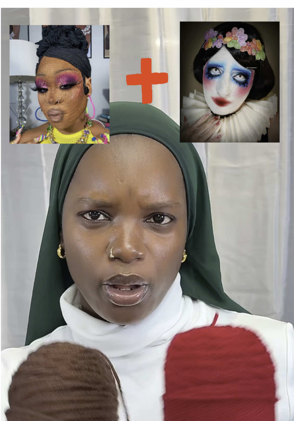 This was so crazy 🤪 #yarnmakeup #makeuptransformations #makeuptransition 