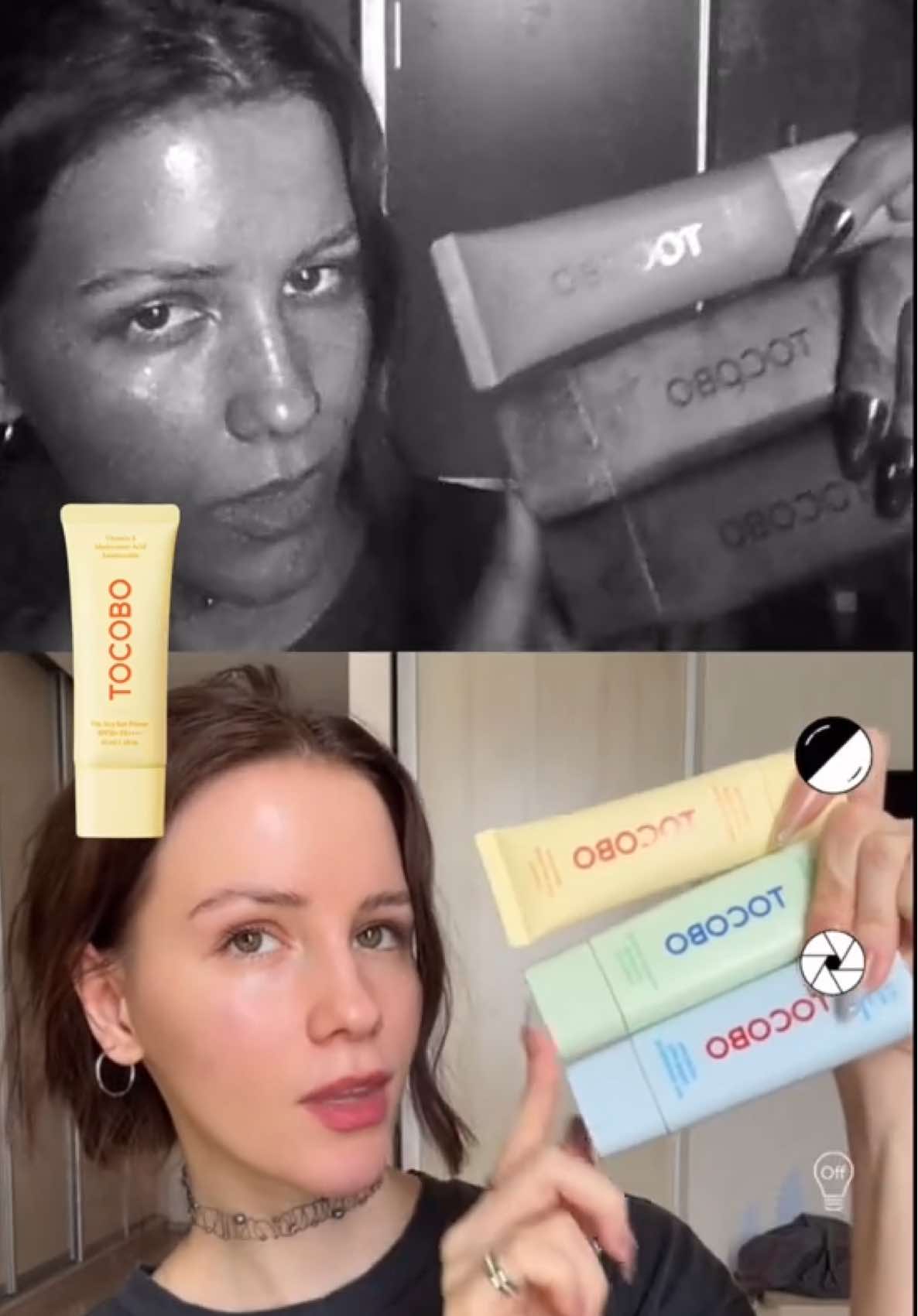 Trying a new 2-in-1 SPF cream and primer 🫠 #sunscreen #spf #beauty #skincare #skin #skincareroutine #spf50 #tocobo #tocobo sunscreen test uv  @Бʼюті будні з Ірою 🧚 