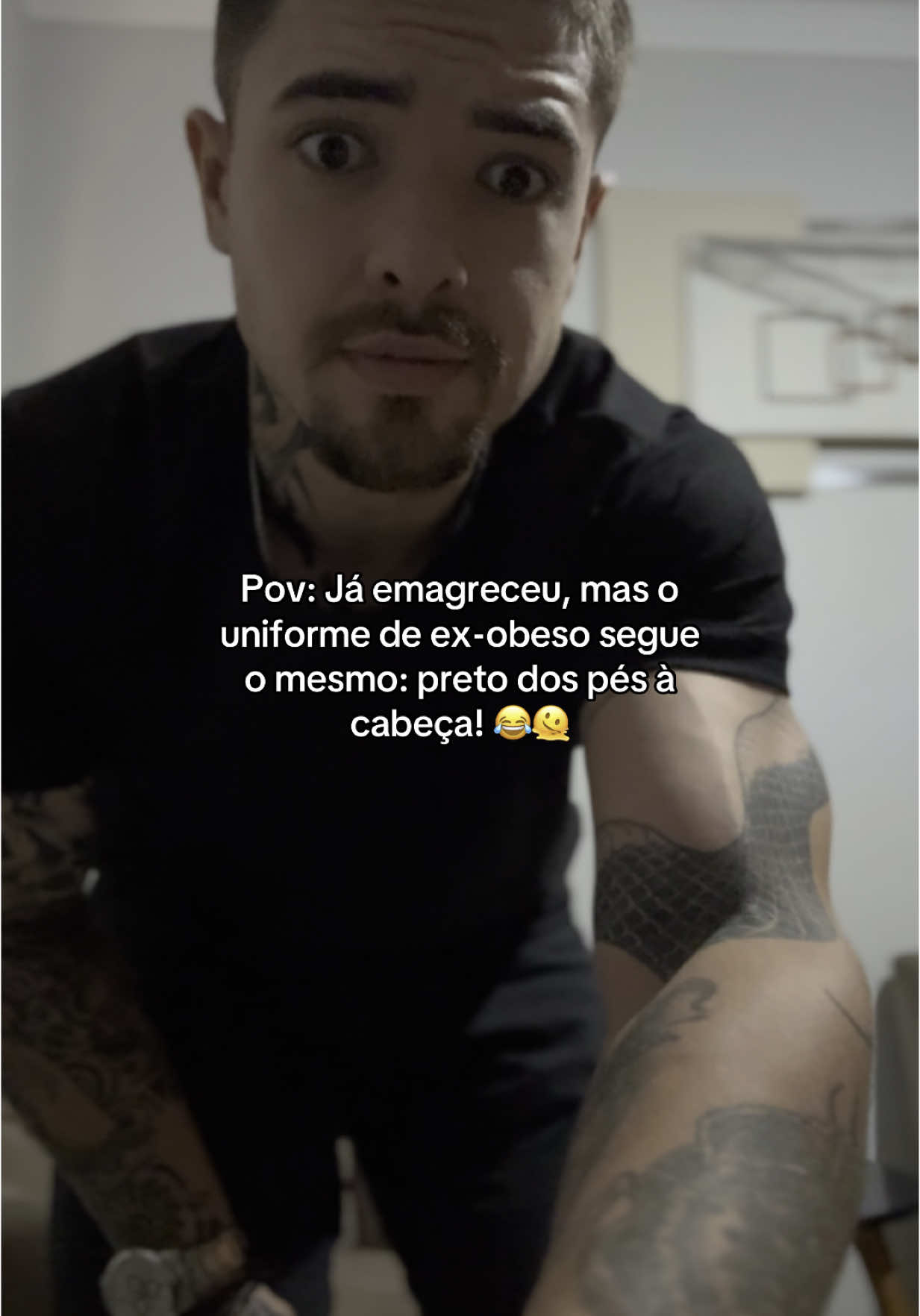Pô, preto é certeza que tá safe! 😂😂  #fyp #emagrecimento #emagrecerrapido #exobeso #exgordo #FitTok 