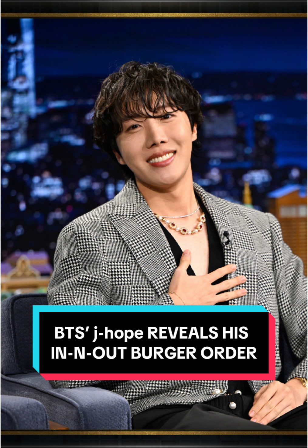 @BTS’ j-hope reveals his In-N-Out Burger order 🤣 #FallonTonight #TonightShow #jhope #jhopeOnFallon #BTS #ARMY #InNOut #JimmyFallon  