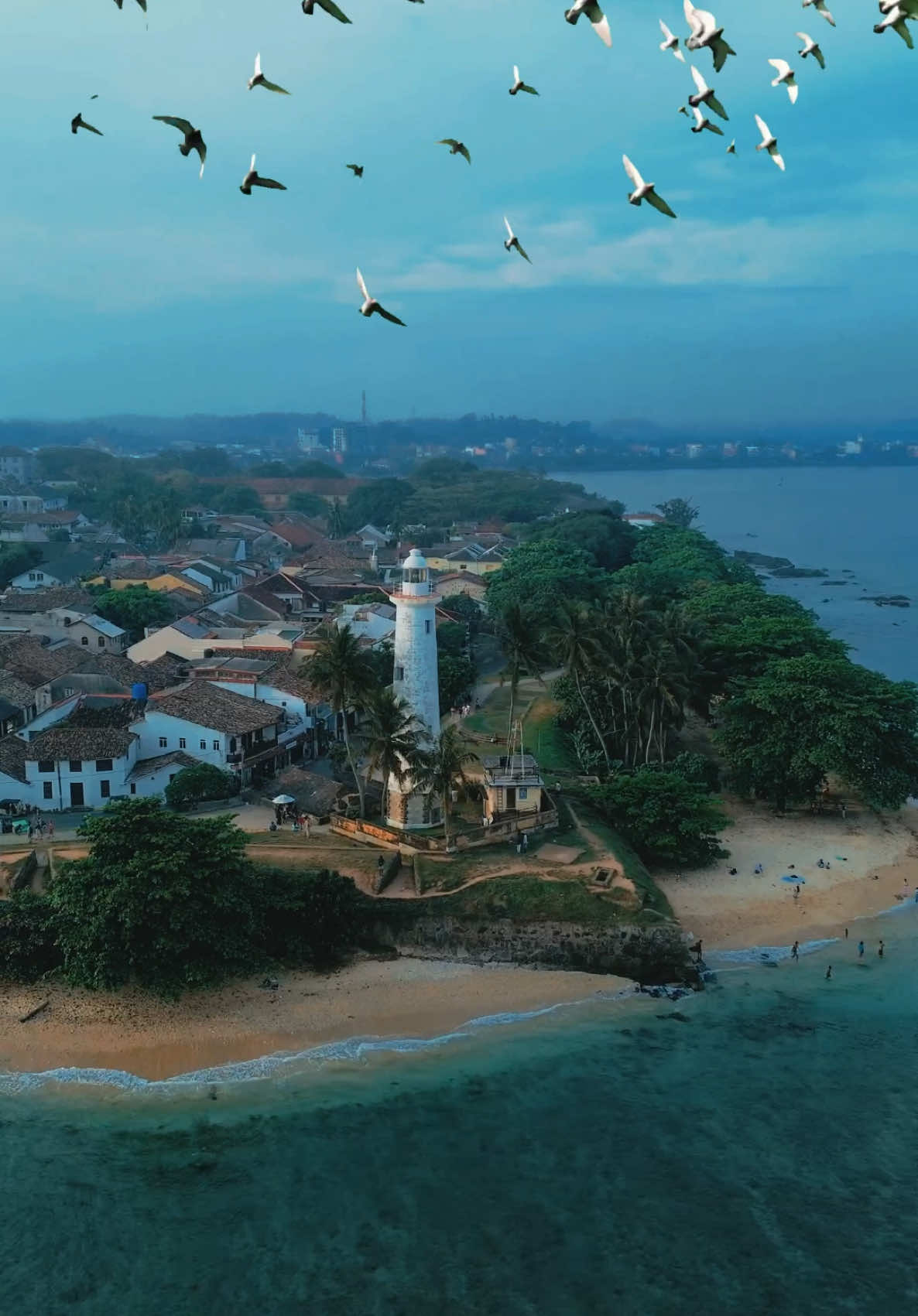 Dutch Fort Galle 🇱🇰 #srilanka #visitsrilanka #dutchfort #dutchfortsrilanka #galle #gallesrilanka🇱🇰 #drone #birds 