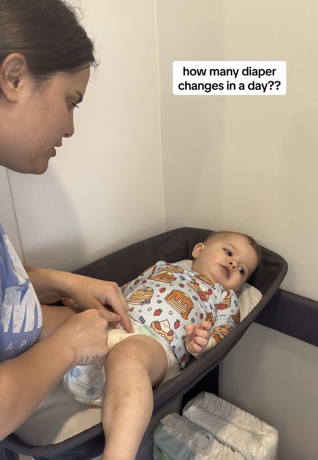 #ad essentially i change her every 2-3 hours which is INSANE with how much liquid she consumes LOL up&up diapers from target are the way to GO, sooo absorbent!!! Safe to say we have more outfit changes a day than diaper changes 😂 also lol’ing at the different objects she’s holding every change hahaha #targetpartner  #upandupdiapers @target 