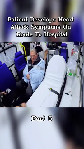 Patient Develops Heart Attack Symptoms On Route To Hospital-part 5#cops #copsoftiktok #police #paramedic #london #fyp #foruyou