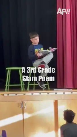Some quick slam poetry for the morning assembly 😅 #afv #kidssay #school #funny