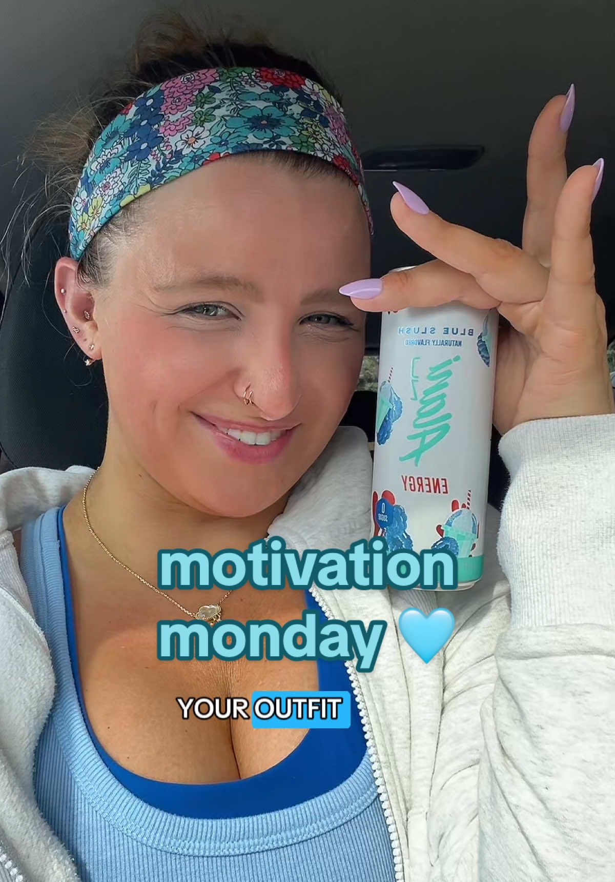 move your tush…you’ll thank my later! 😉🩵 #moveyourbody #motivationmonday #alaninu #blueslush #mondaymood #fyp @Alani Nutrition 