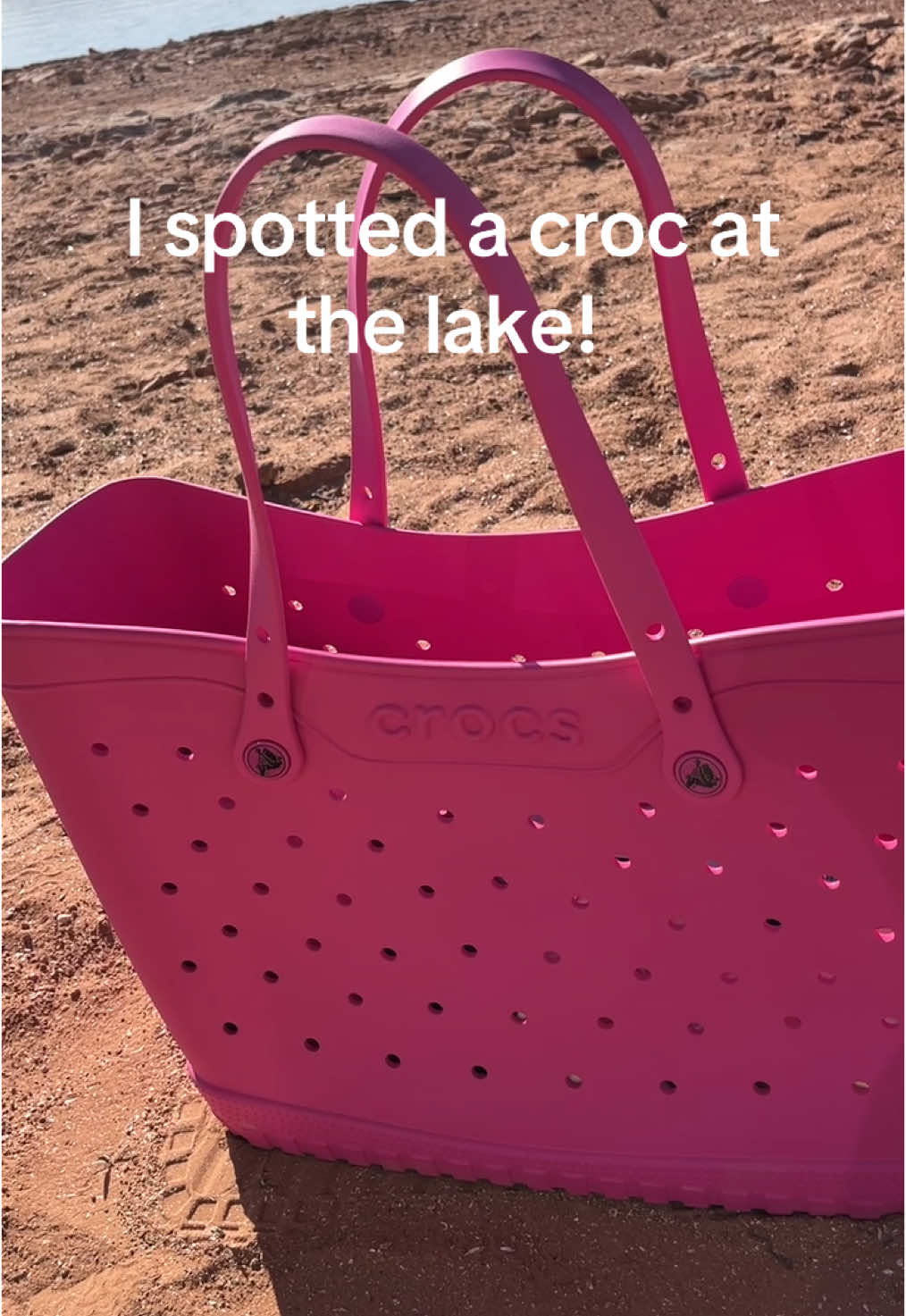 I was shocked to say the least  #crocs #lakepowell #lake #summervibes #tiktokshopsummer #Summer #crocbag #jibbitz 