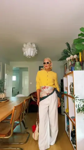 Okayyyy, I got a lot of negativity for wrapping a scarf around my midriff last time but I really do like this one!! Never stop experimenting with style! 💛🫶🏻💛 #outfitoftheday #grwm #realoutfits #outfitideas #styletips #over50andfabulous #over40tiktok #over50 #tiktokover50 #styleforover50 #fyp #style #over40 #OOTD #styling #styleinspo #fypシ #outfitinspo #outfit #outfit #fashion #whatiwore #midlifewomen #midlife 