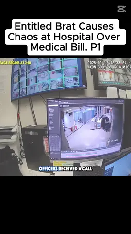 Entitled Brat Causes Chaos at Hospital Over Medical Bill #fyp #cam #usa #situation #criminal #cops #police #bodycam