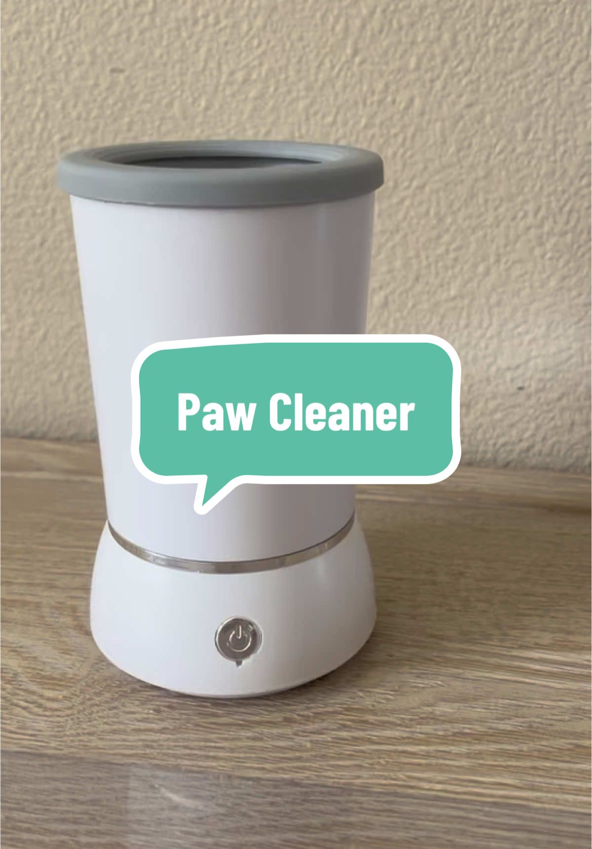 Clean your furry friends paw with a click of a button #pawcleaner #electricpawcleaner #dogtok #doghacks 
