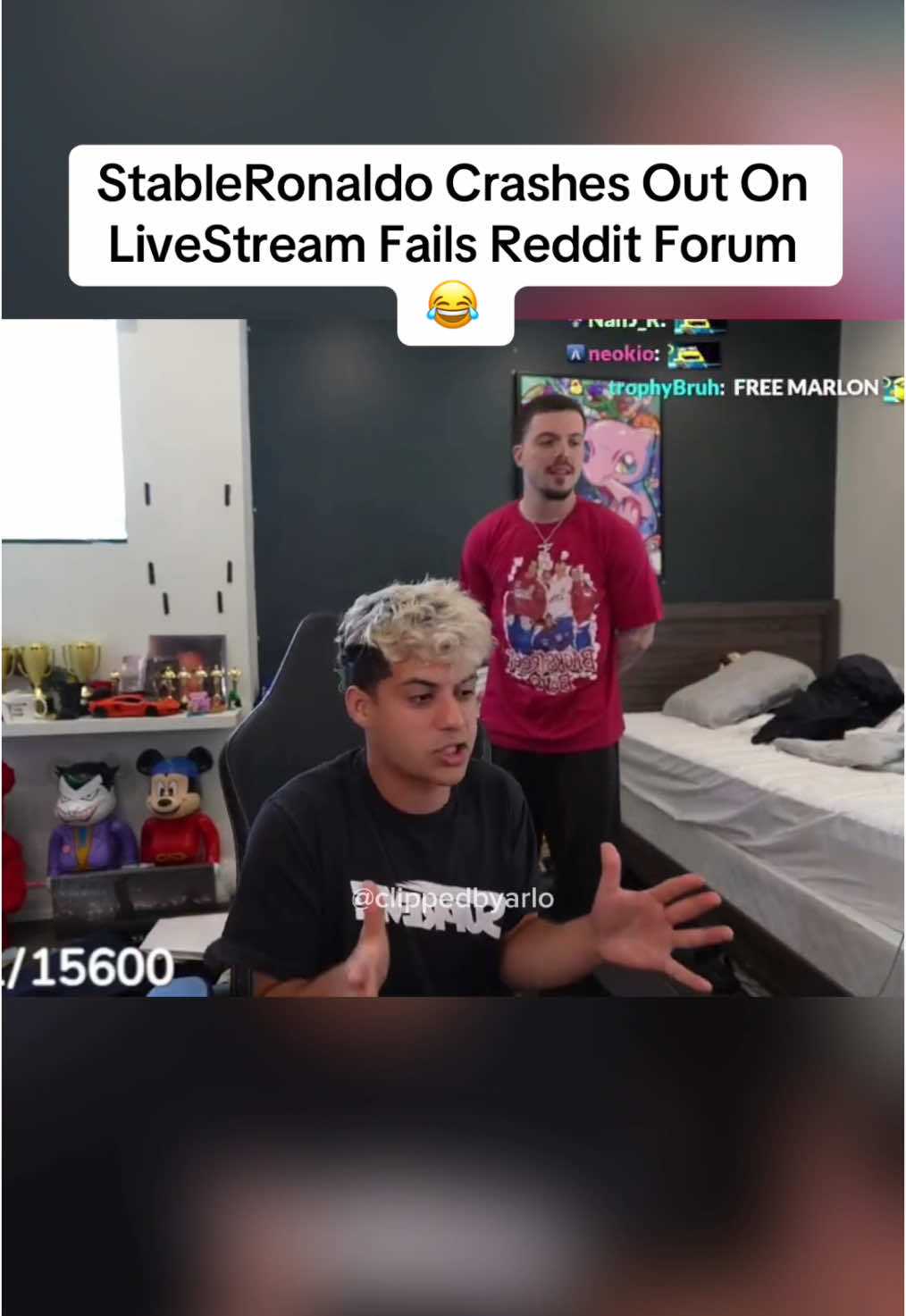 StableRonaldo Crashes Out On LiveStream Fails Reddit Forum 😂 #fyp #faze #fazeclan #stableronaldo #reddit #lsf 