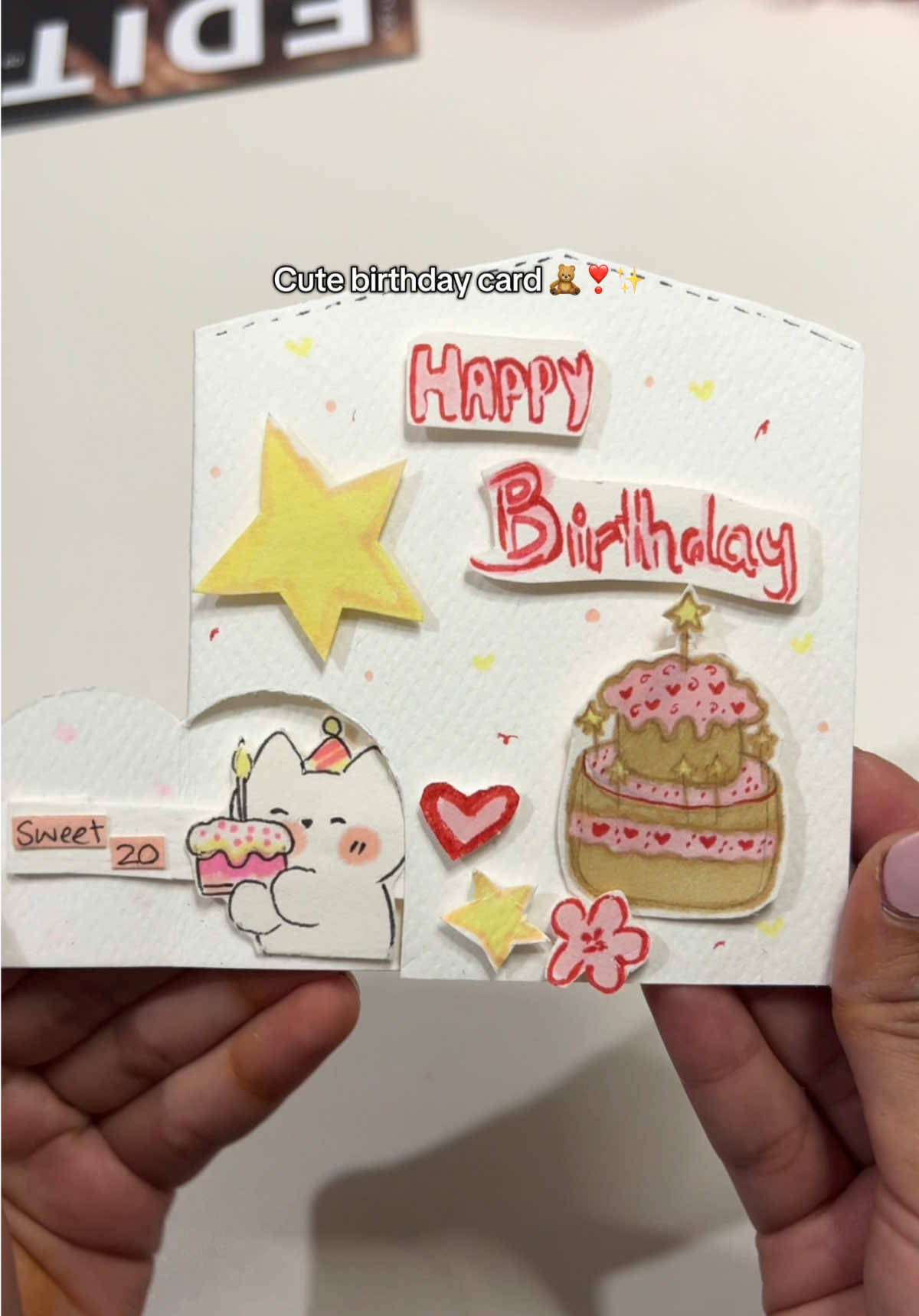 Cute surprise diy birthday card #birthday #card #artandcraft #giftideas #forupage #birthdaycard #popup #DIY #birthdaycake #birthdaygift #giftideas 