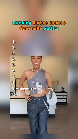 Wich outfit Ate the hardest? #ranking #coachella #coachellaoutfit #popculture #jamescharles #coachella2025 