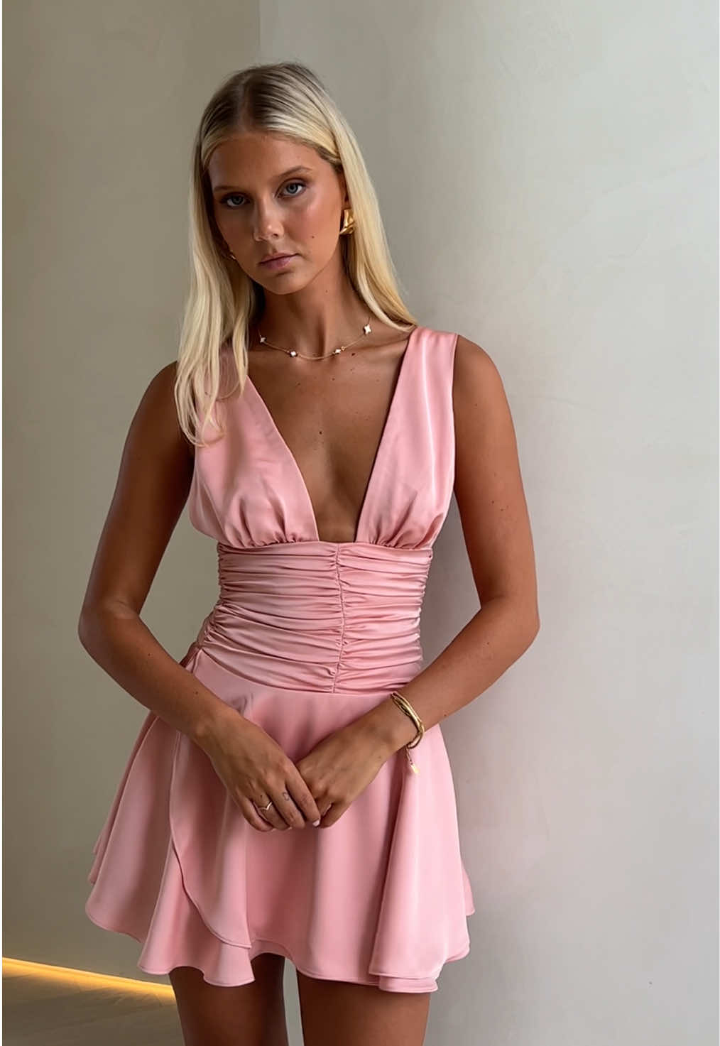 The most flattering mini dress 💗 The ‘Jane Dress’ #thatssofetchau #minidress #formaldress #pinkdress #elegantdress 