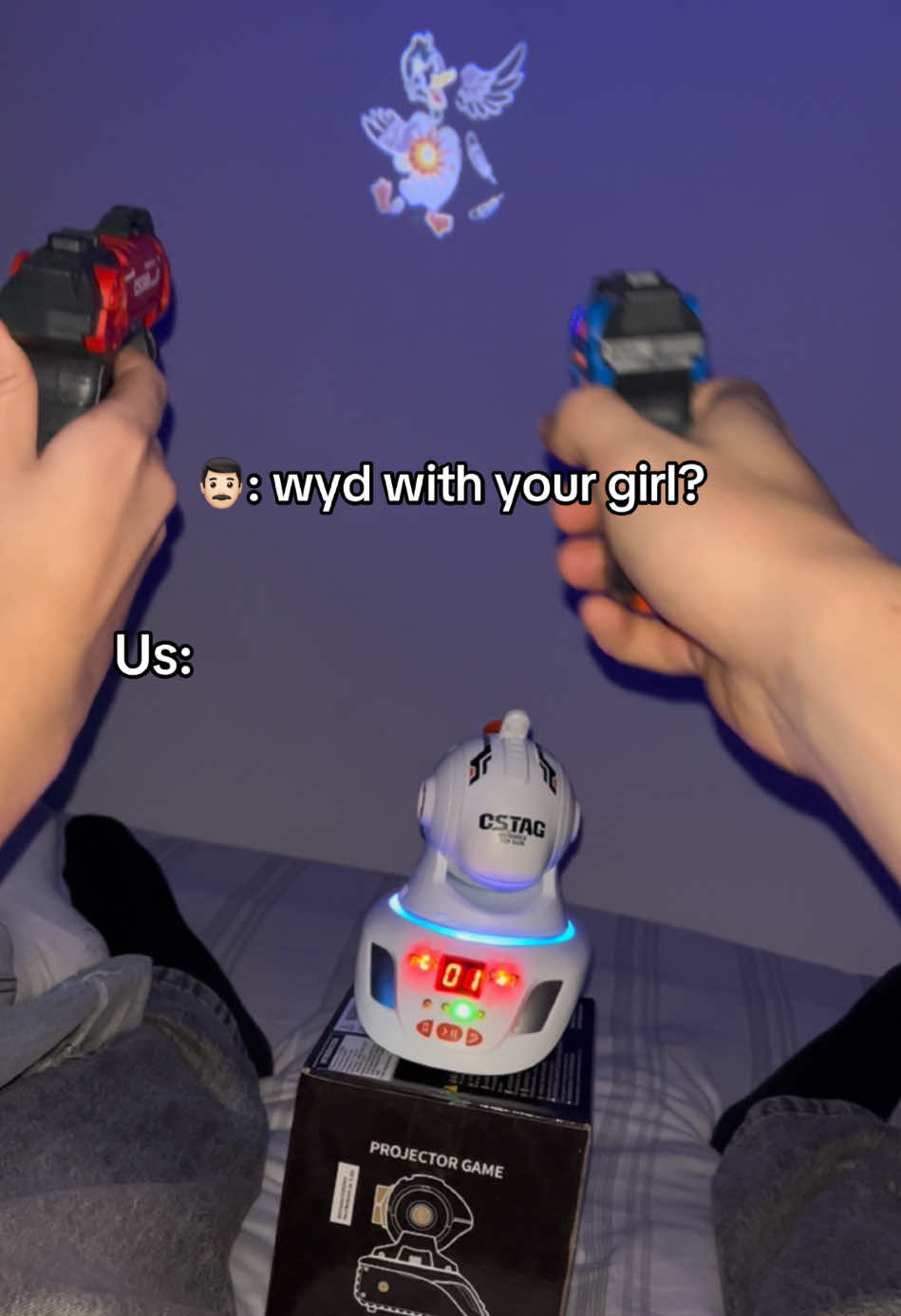 The best game to play with your gf🕹 #lasertag #fungames #aim #relax #gamesathome #projector #game #games #aimbot #laser 