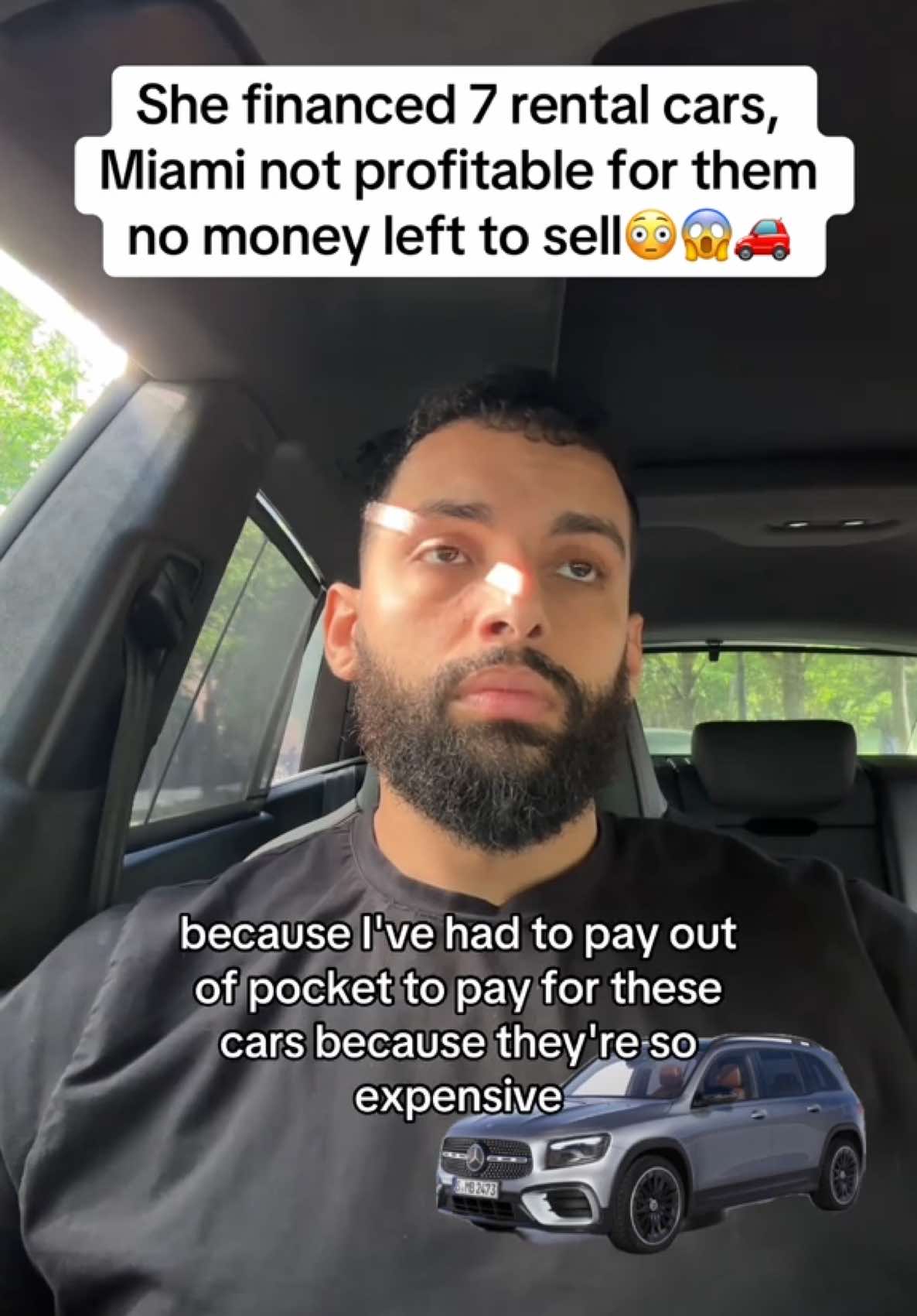 Issues with her Mercedes GLB isn’t helping her car rental buisness that’s already not doing well in Florida. She over leveraged her credit to get into the car rental business. #cars #cardealer #cardealer #mercedes #luxurycars #carrental #credit #financetiktok #debt #carfinance #tradein #cartok #carsales #dealership #dealershiptiktok 