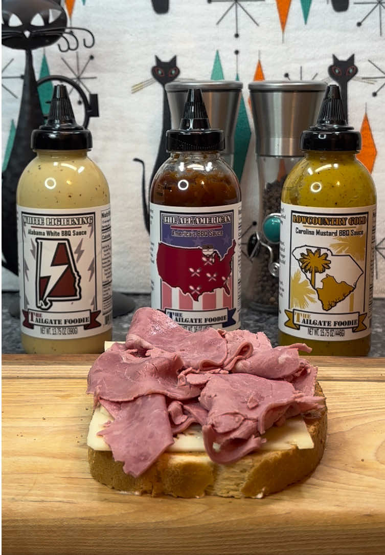 Recreating one of my favorites sandwiches from Detroit - The Dinty Moore - using @thetailgatefoodie sauces.  *Corned Beef *Peppered Turkey *Baby Swiss Cheese  *Cole Slaw  *Russian Dressing  #sauces #bbqsauce #sandwiches #cornedbeef #turkeysandwich #detroit #detroitfood  