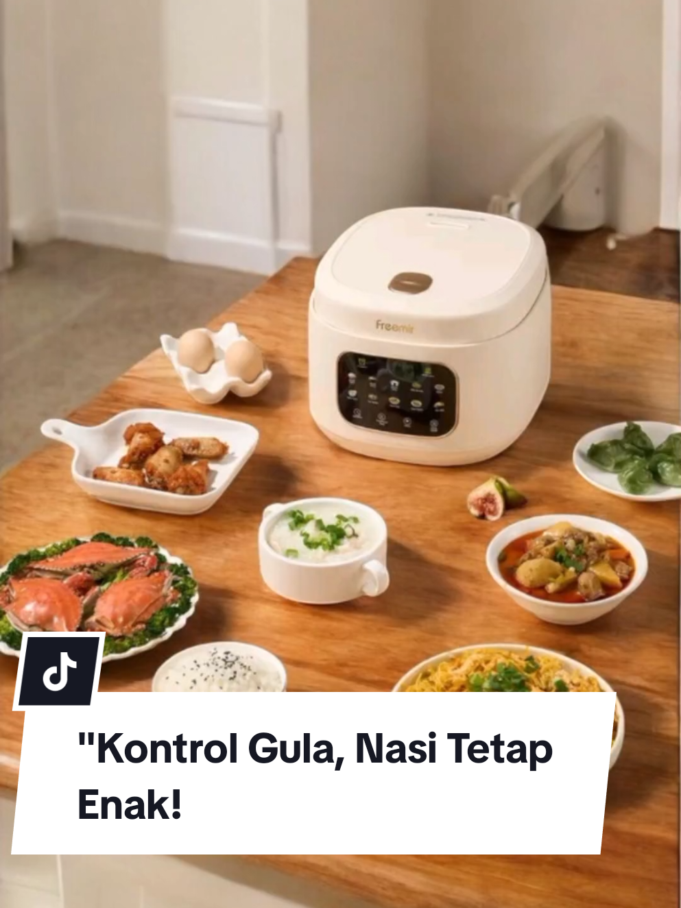 Mau masak nasi jadi lebih sehat dan hemat listrik? Pakai Freemir Smart Rice Cooker 1.5L — panci anti lengket, kontrol gula, dan tombol digital yang praktis banget! Cocok buat anak kos, keluarga kecil, atau yang lagi jaga pola makan. Yuk, pre-order sekarang sebelum kehabisan #RiceCookerPintar #PenanakNasiHemat #AlatDapurCanggih #MasakSehatPraktis #SmartRiceCooker