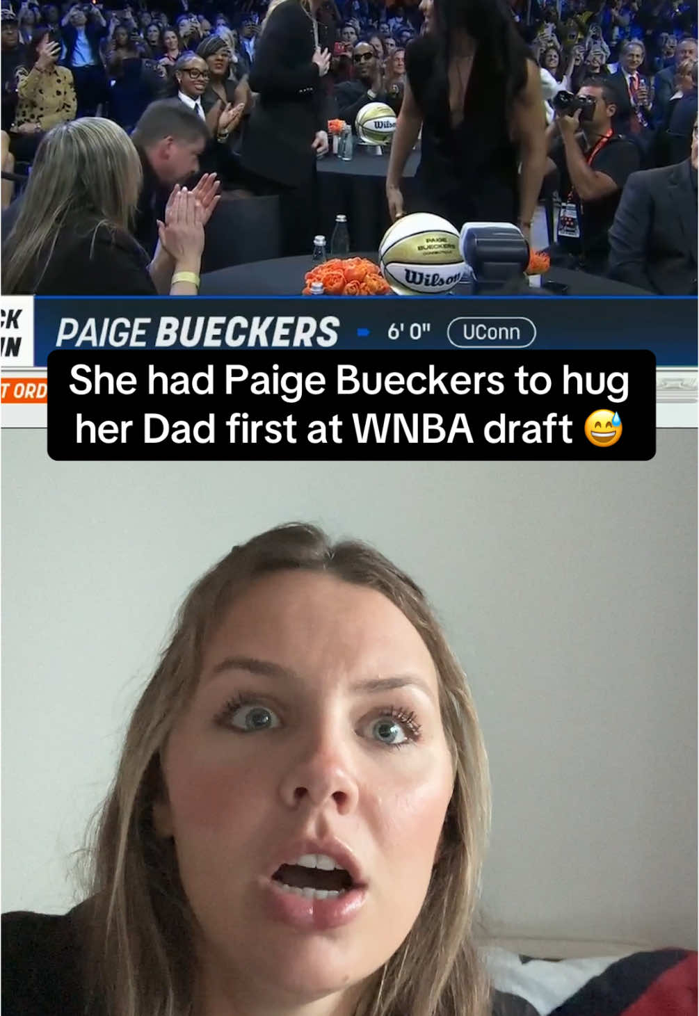 BAD BEAT @Betr Carol 😂 #paigebueckers #WNBA #wnbadraft #firstpick #uconn #paigebueckersedit 