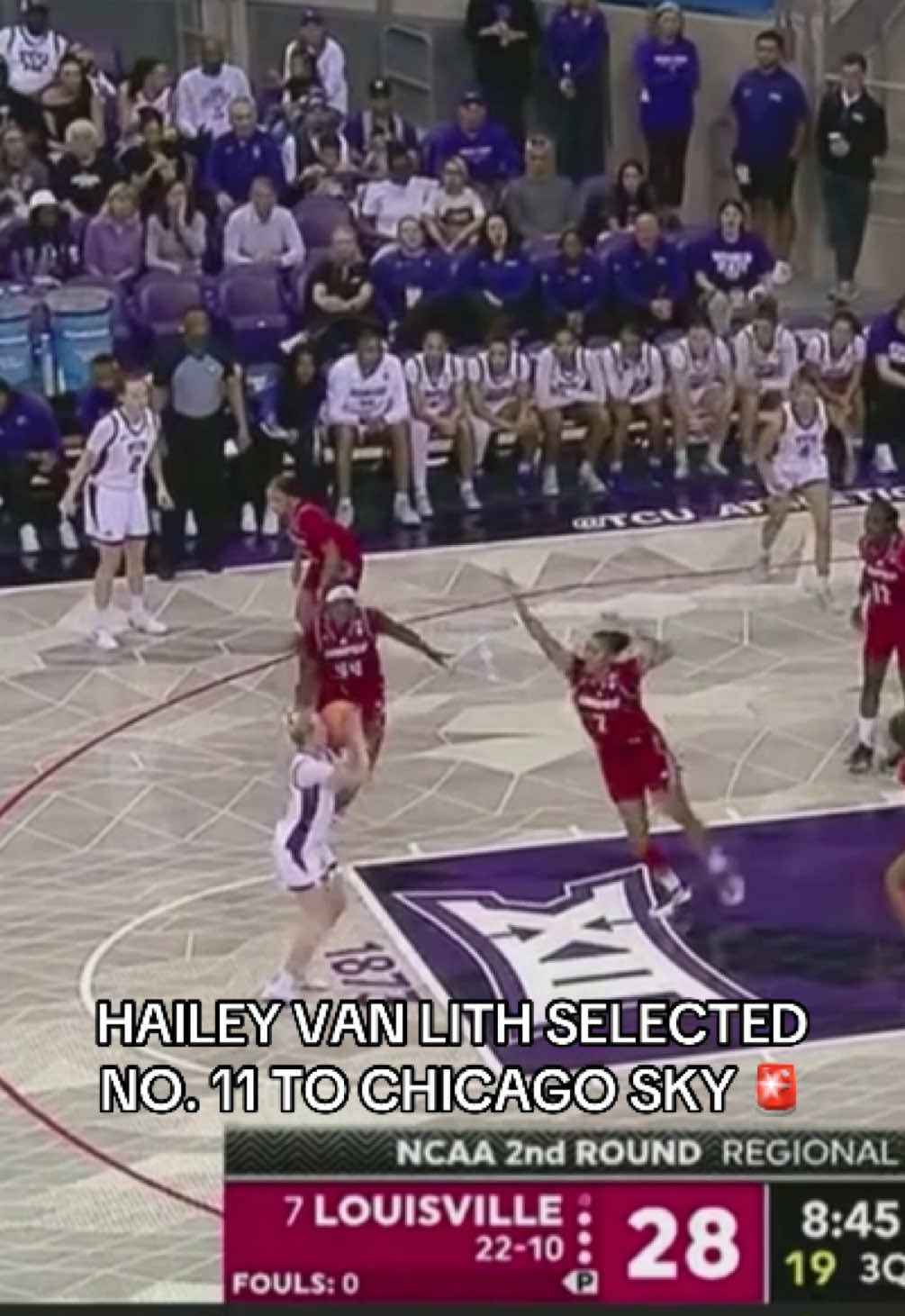 HAILEY VAN LITH DRAFTED TO CHICAGO SKY. 🚨🔥 #basketball #bball #WNBA #wbb #chicago 