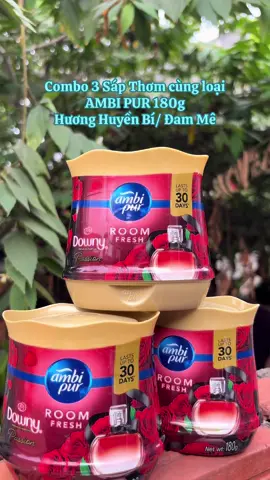[Ưu đãi sốc] Combo 3 Sáp Thơm cùng loại AMBI PUR 180g Hương Huyền Bí/ Đam Mê #ambipur #downy #downyvietnam #xuhuongtiktok #salegiuathang #1415giuathang #salevuifreeship #viral #xuhuong #sieuthom 