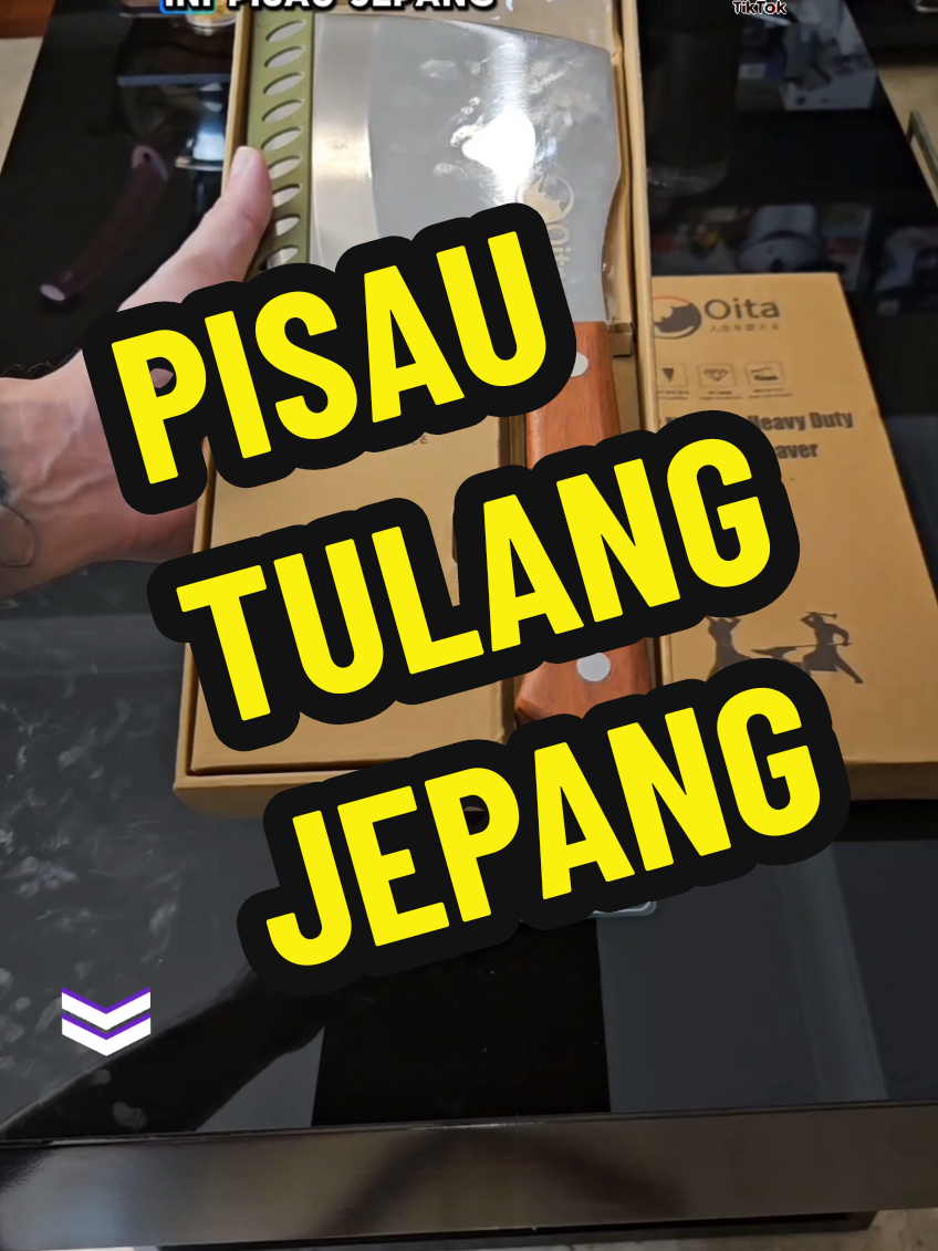pisau daging tebal untuk memotong tulang ayam, sapi, ikan, kambing. terbuat dari bahan stainless steel. pisau daging full tang. pisau daging oita #pisaudaging #pisaudapur #pisautulang 