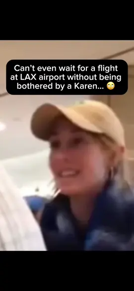 These guys were waiting for a flight at LAX airport when they got the chance to meet this Karen!