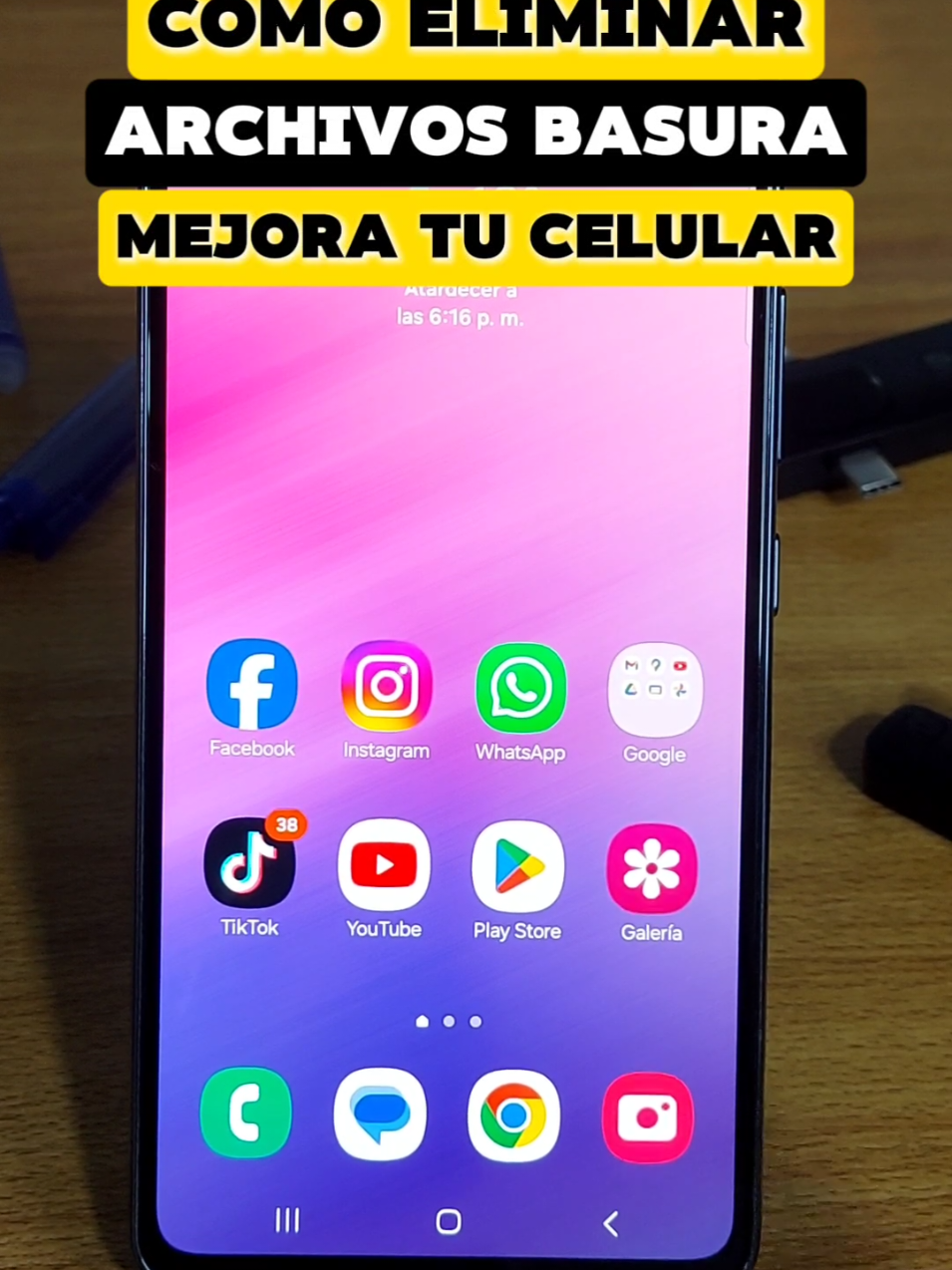 Cómo eliminar archivos basura del celular? #technology #archivosbasura #trucos #cuantopesa #tips #telefono #android #consejos 