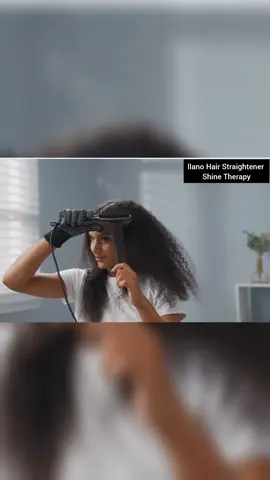Ilano Hair Straightener Shine Therapy | Heat-Resistant Ceramic Design, Infuse...