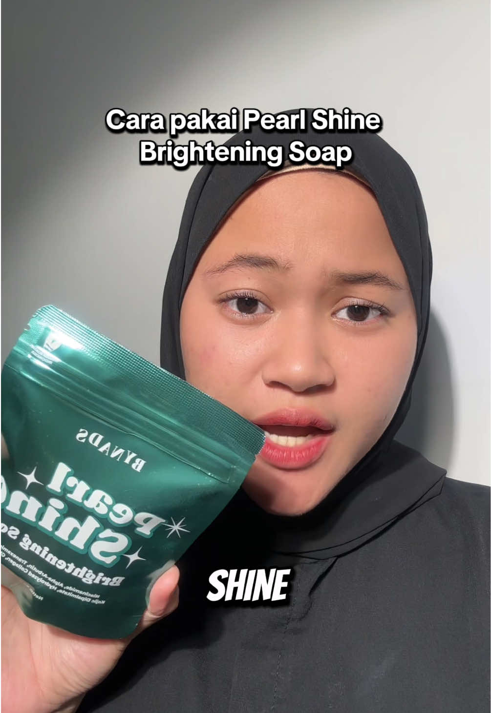 Minads spill cara pakai Pearl shine!😋 #pearlshineaqeela #pearlshinebynads #pearlshinebrighteningsoap #bynadsbeauty #pearlshine 