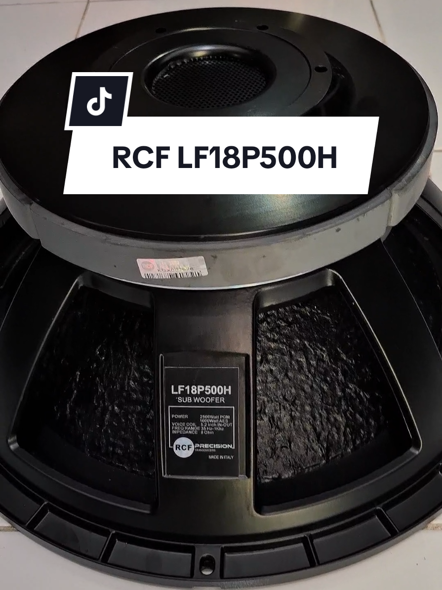 ~ RCF LF18P500H ~ • Speaker 18 inch • Voice coil 5 inch • Magnet putus • Daun coating #speaker #speaker18inch #rcf #soundviral #soundsystem #soundhoreg #sigmaaudiojogja #sigmaaudio 