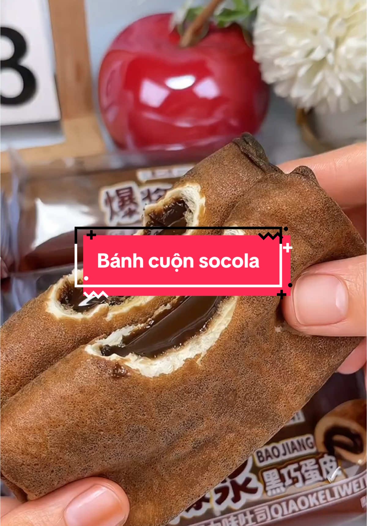Bánh vỏ trứng cuộn socola cực ngon #tiem1998 #monngon #trending #doanvattrungquoc #mukbang  