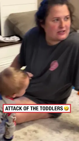 The terrible twos 🤣 (🎥: ViralHog) #ladbible #funnyvideos😂 #toddlersoftiktok #mums #familytime