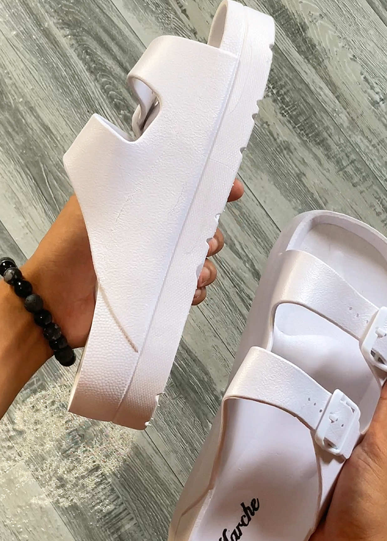 Slay in comfort with these Sissy High Heels Two-Strap Slippers – perfect for girls who want height and ease in every step! #HighHeelSlides #ComfyAndStylish #SlippersForGirls #PangLakadNaPangForma #BudgetFriendlyFinds #TikTokBudolPH #MurangSapatos #EverydayStyle 