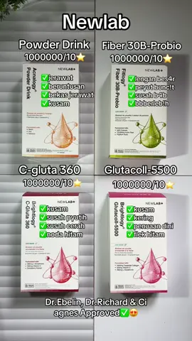 Perbedaan Newlab pilih sesuai kebutuhan kulit kalian ya😍😍🫶🏻#newlab #newlabcollagen #newlabacnalogydrink #newlabglutacoll5500 #newlabcgluta360 #newlabfiber30bioprobio 