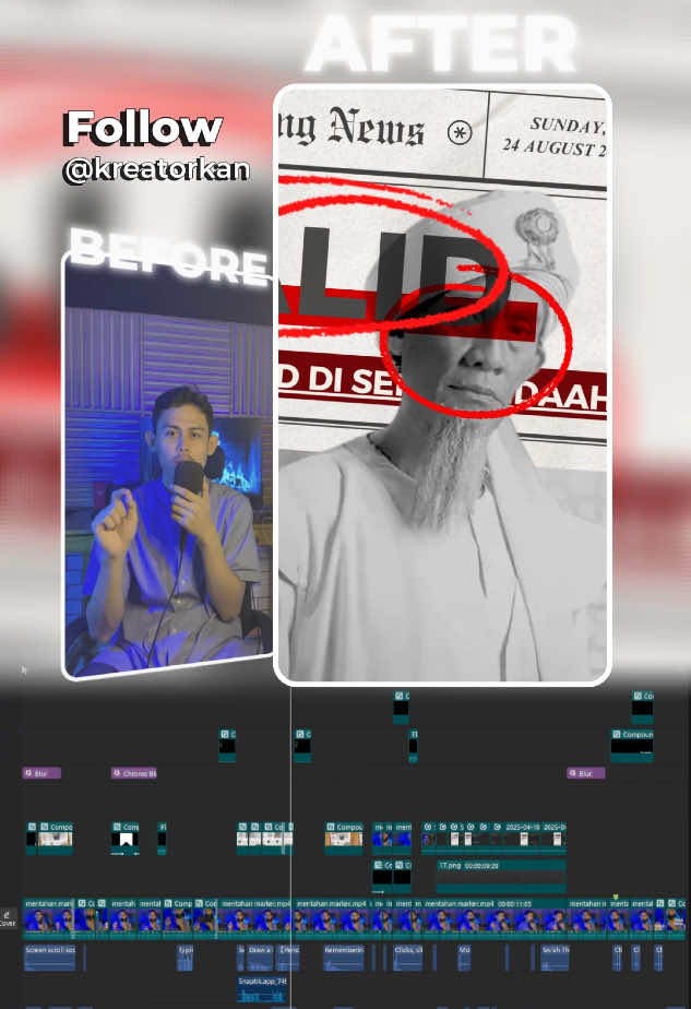 Breakdown editing efek marker cuma pakai CAPCUT #markereffect #marker #teksblur #aliabdal #videoeditor #headtalk #editwithcapcut #breakdown #beforeafter #editingvideo #capcuttips #tutorialcapcut 