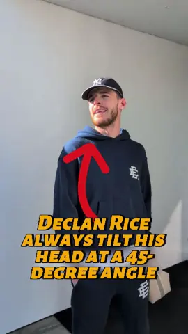 Why does Declan Rice always tilt his head at a 45-degree angle when speaking. There are three heartbreaking secrets hidden behind it.#fyp #celebrity #usa #us #declanrice #arsenal #afc
