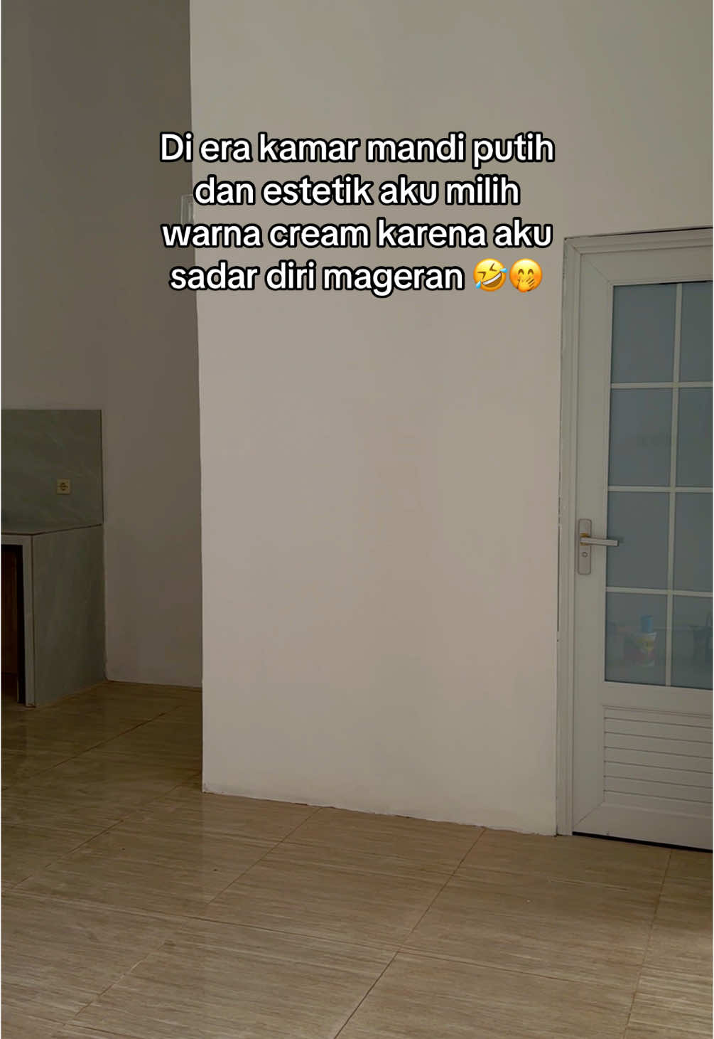 Kamar mandi yang kalau kotor gak kelihatan 🤣🤭#rumahmungil #rumah6x10 #dramabangunrumah #tahapfinishing 