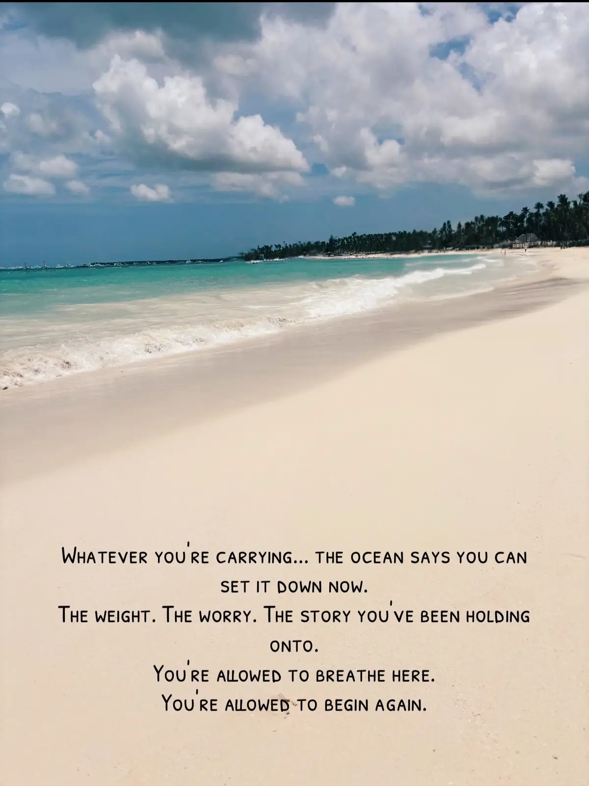 You don't have to hold it all. The ocean holds space for your release. Let this be your permission slip to rest, reset, and return to yourself. #HealingVibes #OceanRemedy #SoftLifeEra #EmotionalReset #DivineTiming #PeacefulMind #LetGoToGrow #SpiritualWellness #spiritualtiktok 