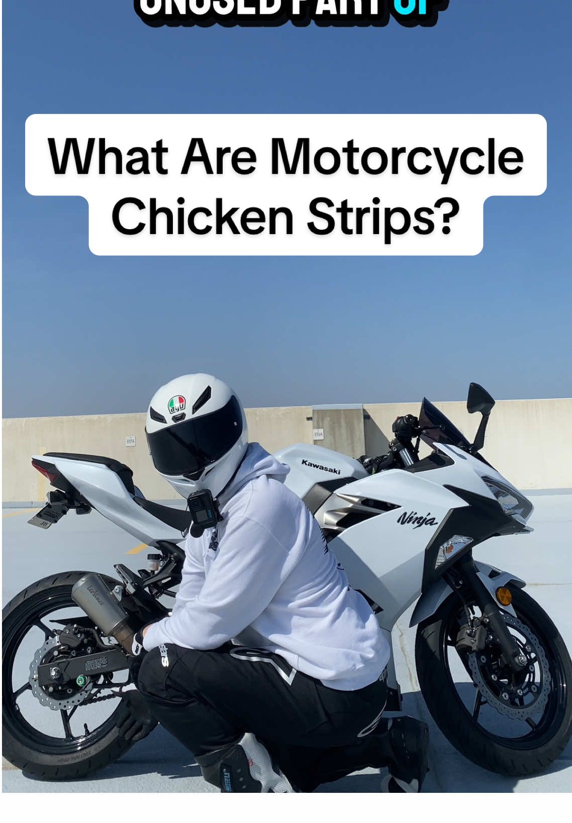 Does Your Motorcycle Have Chicken Strips? #ninja400 #motorcycle #sportbike #bike #biketok #beginner #fyp 