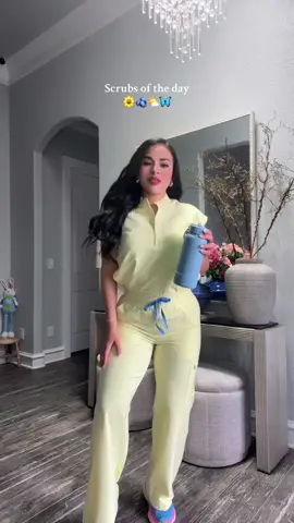 Work outfit deets, this yellow is so so pretty! 🌤️🫐🩺 @wearfigs #nursesoftiktok #nursetok #nurselife #studentnurse #nursingschool #nursingstudent #figsscrubs #ootdinspo #OOTD #fyppppppppppppppppppppppp 