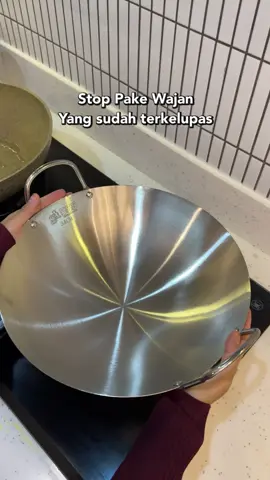 Ling bio🫶🏻  941 Kalo urusan goreng2 paling enak pake wajan penggorengan kaya gini , apalagi kalo bikin nasi goreng enakeun banget .. Wajannya bagus , stainless SUS 304 bahan super tebel dan kokoh  Tersedia ukuran 30-60 cm  Yang aku pake ukuran 34 cm  Jangan lupa di seasoning dulu biar gak lengket ya #wajanstainless #penggorengan