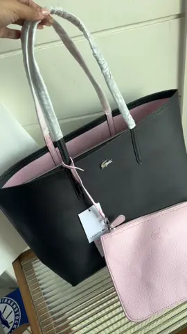 DM us to order 🌸💕💝 #lacoste🐊 #annareversible #totebag  #pink 