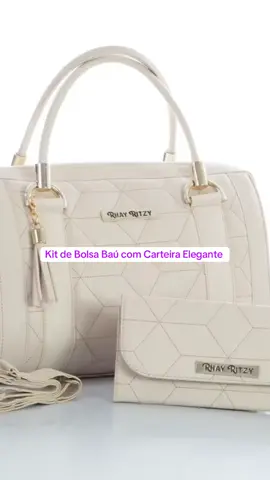 #CapCut Kit Bolsa Baú com Carteira Feminina Elegante de Mão e Alça Transversal Promoção