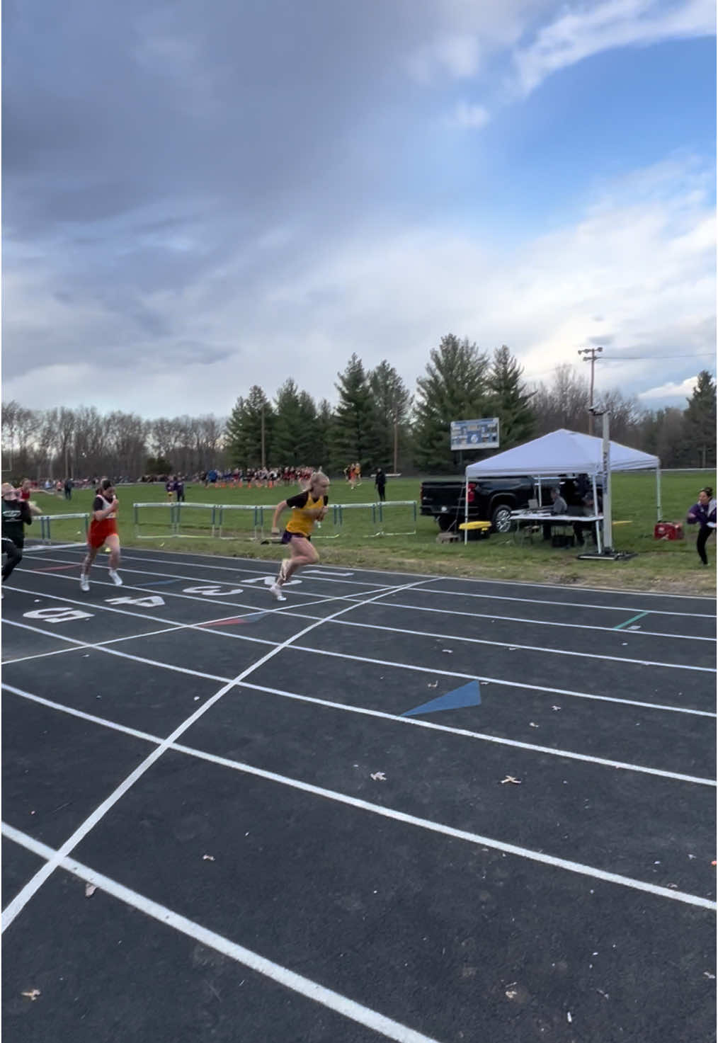 Just over here breaking school records. NBD
