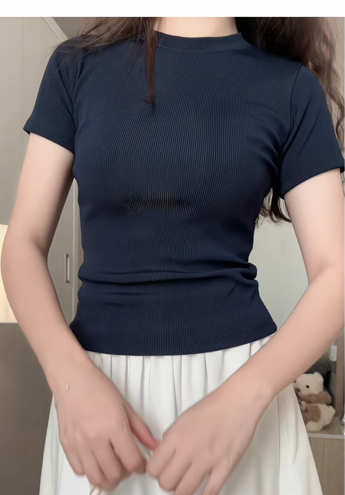 Màu xanh này tôn da lắm, đừng bỏ lỡ mn ơi #LearnOnTikTok #goclamdep #OOTD #BeautyTok #aothun #aokieu #lannchii00 