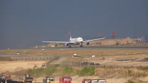 Tribhuwan international airport takeoff nepal airlines a330  @Nepal aviation 